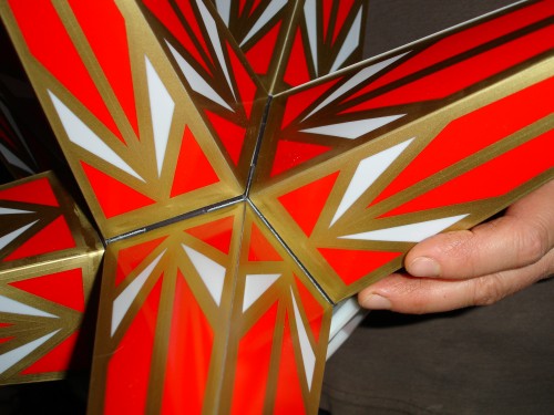 Weihnachtsstern mit Spitzen